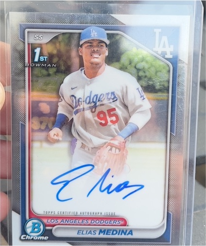 2024 Bowman Chrome #CPA-EME Elias Medina — front