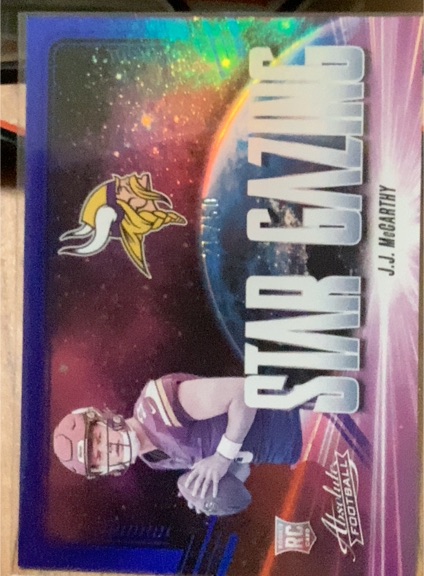 2024 Panini Absolute #SG-JMY J.J. McCarthy Star Gazing — front