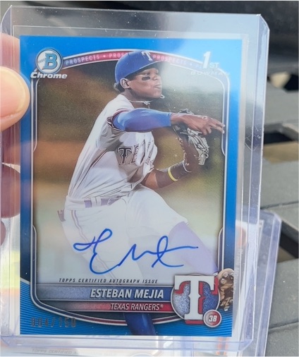 2025 Bowman Chrome #CPA-EM Esteban Mejia — front