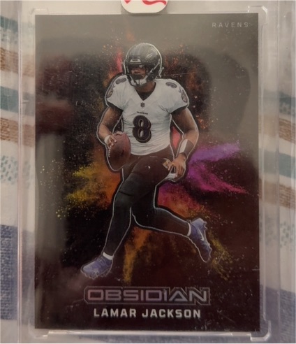 2023 Panini Obsidian #8 Lamar Jackson — front