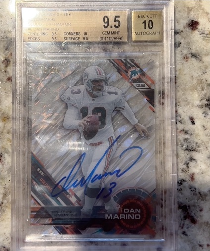 2015 Topps High Tek #13 Dan Marino — front