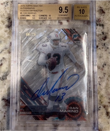 2015 Topps High Tek #6 Dan Marino — front