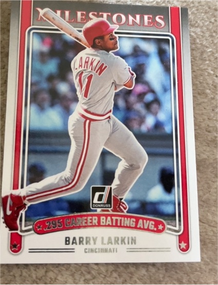 2025 Donruss #18 Barry Larkin Milestones — front
