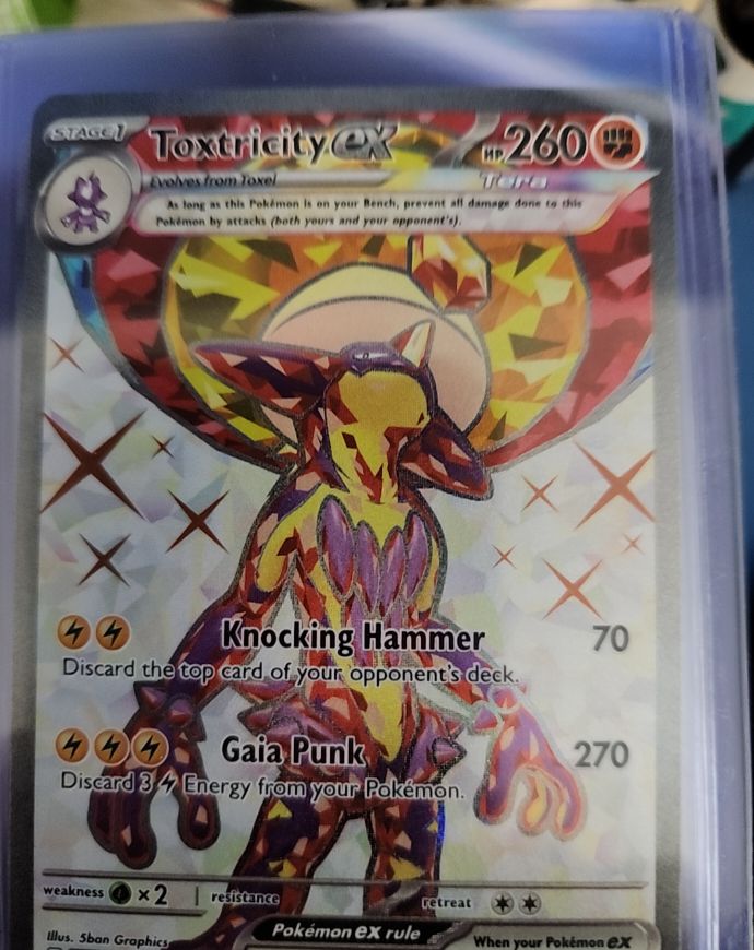 2023 Pokemon Scarlet & Violet Paradox Rift #227 Toxtricity ex — front