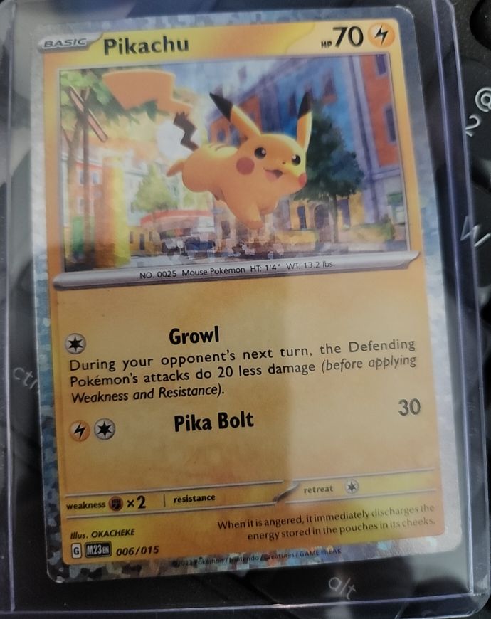 2023 Pokémon McDonald's Promo #006 Pikachu — front