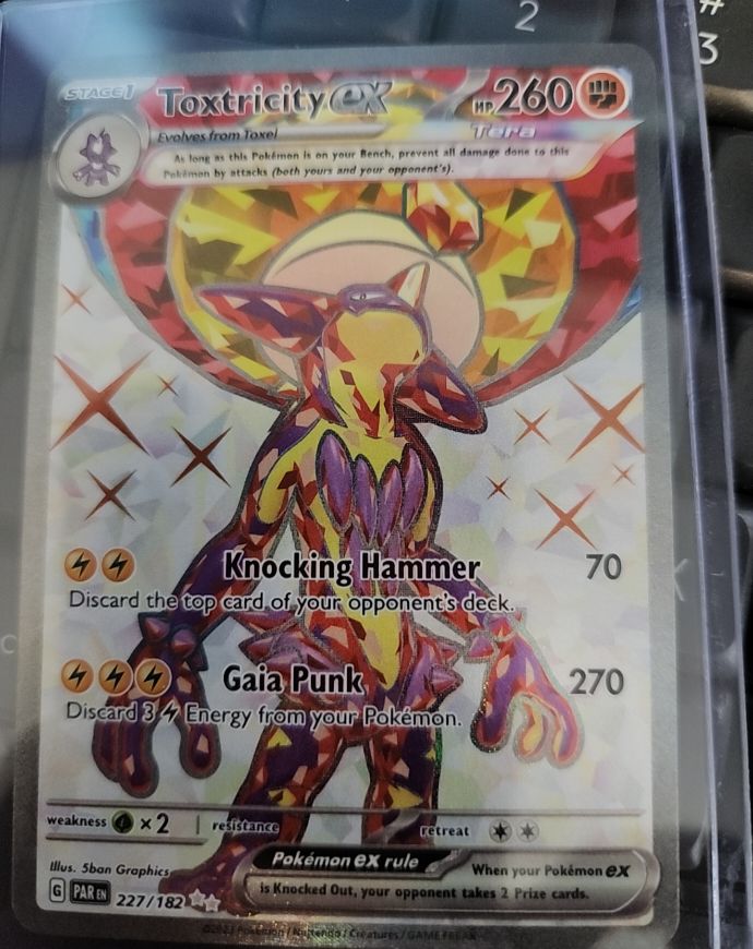 2023 Pokémon Scarlet & Violet Paradox Rift #227 Toxtricity ex — front