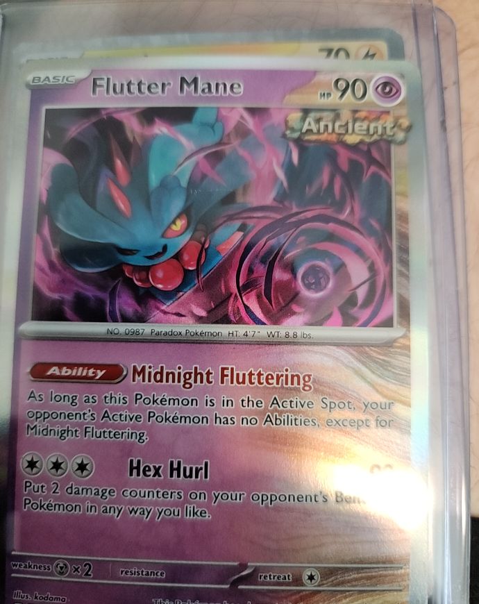 2024 Pokemon SV Temporal Forces #078 Flutter Mane — front