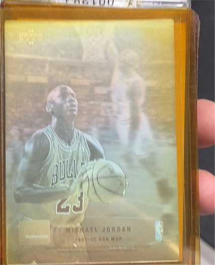 1992-93 Upper Deck McDonald's #AW9 Michael Jordan Hologram MVP — front