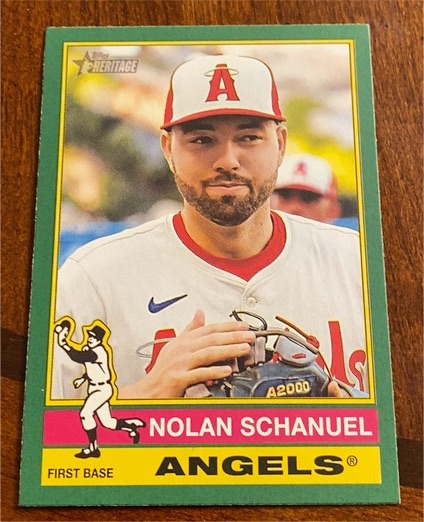 2025 Topps Heritage #273 Nolan Schanuel — front