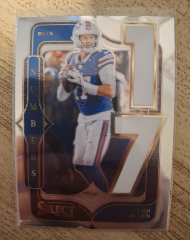2024 Panini Select Numbers #10 Josh Allen — front