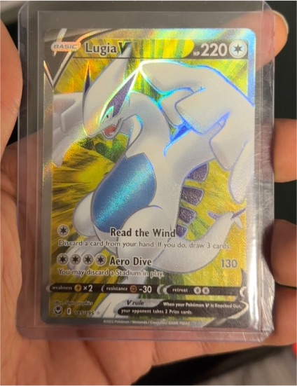 2022 Pokémon Silver Tempest #185 Lugia V — front