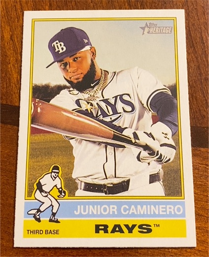 2025 Topps Heritage #280 Junior Caminero — front