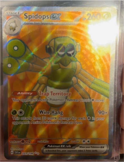 2023 Pokémon Scarlet & Violet #223 Spidops ex — front