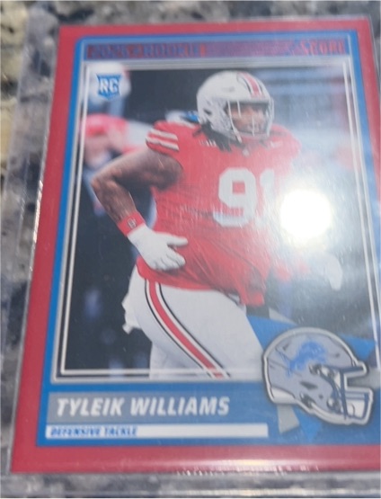 2025 Score #85 Tyleik Williams — front