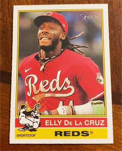 2025 Topps Heritage #263 Elly De La Cruz — front