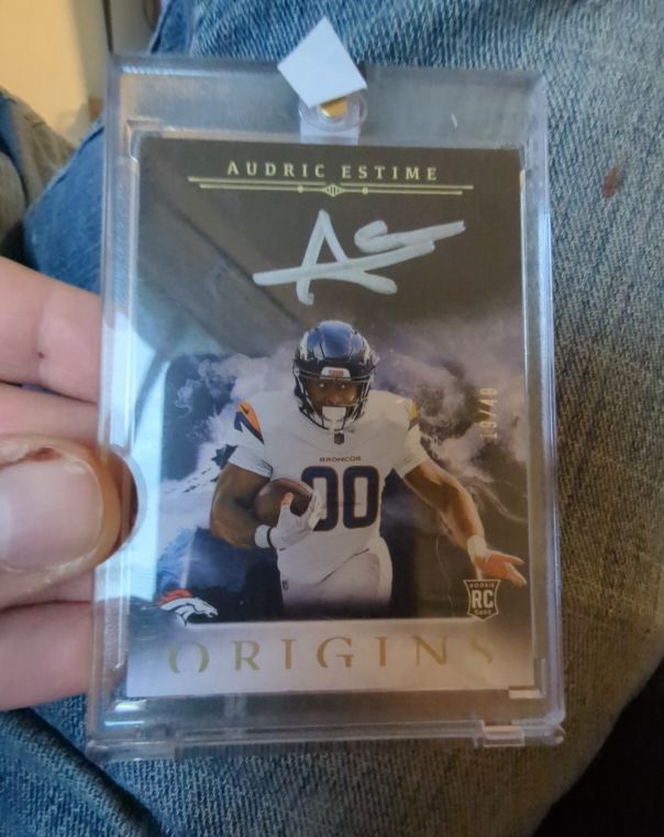 2024 Panini Origins Rookie Autographs #OA-AES Audric Estime — front