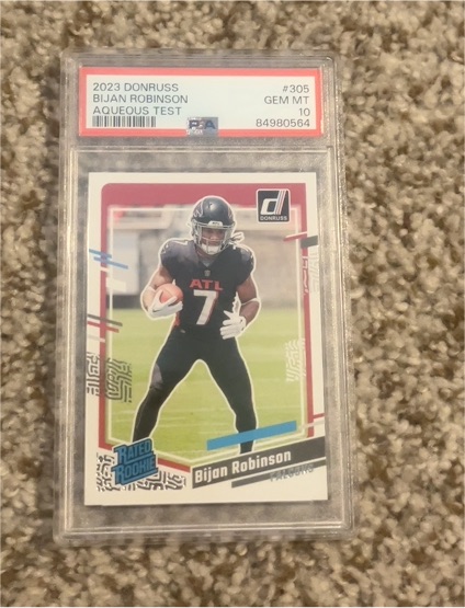 2023 Donruss #305 Bijan Robinson Rated Rookie — front