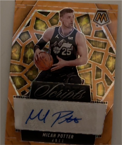 2024-25 Panini Mosaic Scripts #MS-MCA Micah Potter — front