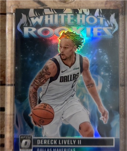 2023-24 Panini Donruss Optic #8 Dereck Lively II White Hot Rookies — front