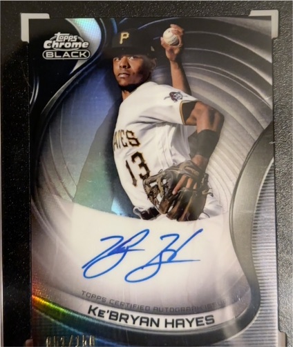 2022 Topps Chrome Black Autographs #CBA-KHA Ke'Bryan Hayes — front