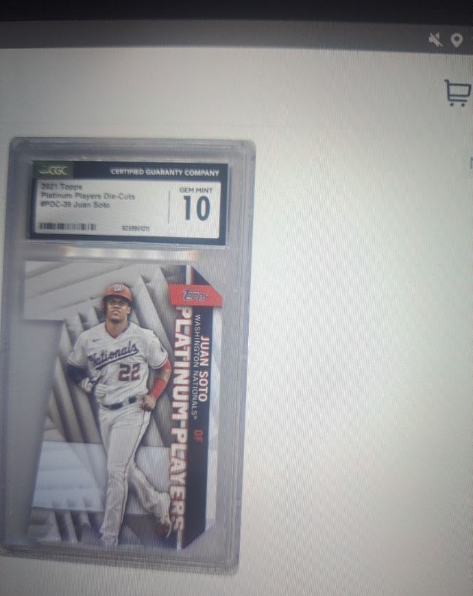 2021 Topps Platinum Players Die-Cuts #PDC-39 Juan Soto — front