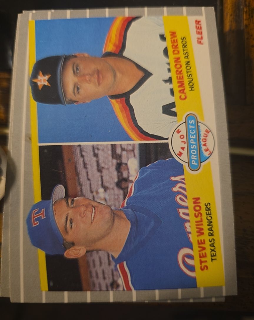 1989 Fleer #640 Steve Wilson / Cameron Drew — front