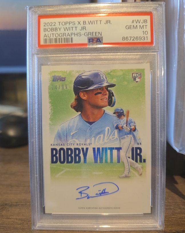 2022 Topps X Bobby Witt Jr. #WJB — front
