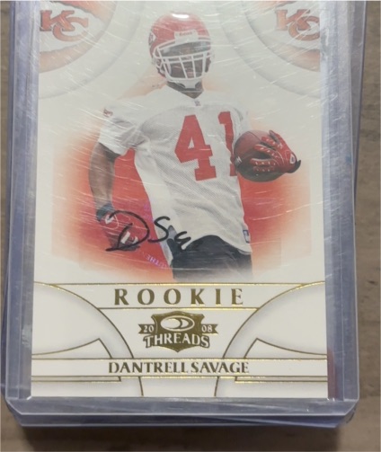 2008 Donruss Threads #172 Dantrell Savage — front