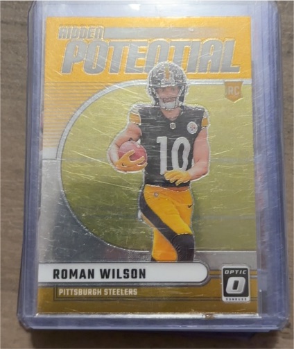 2024 Panini Donruss Optic #4 Roman Wilson Hidden Potential Rookie Card — front