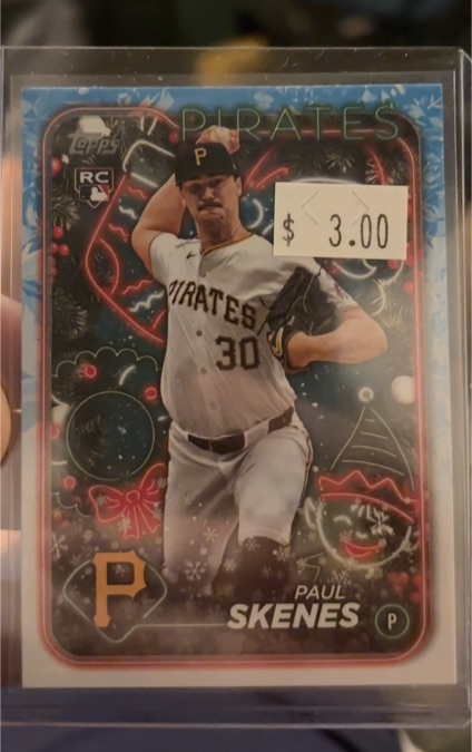 2024 Topps Holiday #H165 Paul Skenes — front