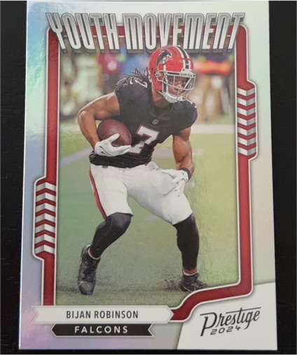 2024 Panini Prestige Youth Movement #YM-BRN Bijan Robinson — front