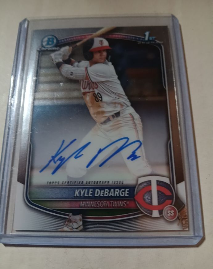 2025 Bowman Chrome #CPA-KD Kyle DeBarge — front