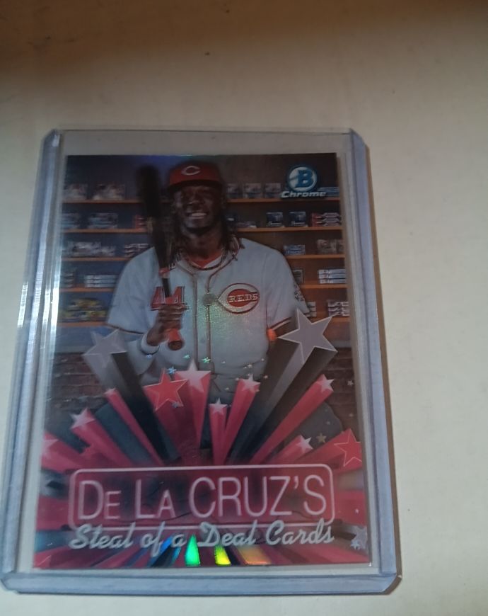 2025 Bowman Chrome #HS-15 Elly De La Cruz Hobby Stars Steal of a Deal Cards — front