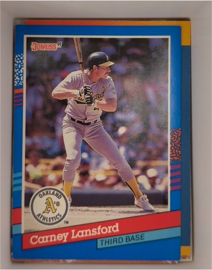 1991 Donruss #273 Carney Lansford — front