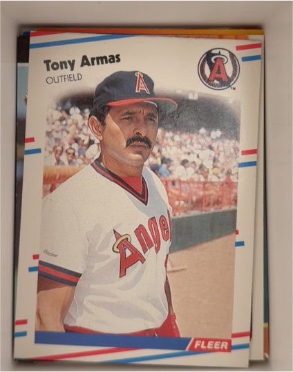 1988 Fleer #484 Tony Armas — front