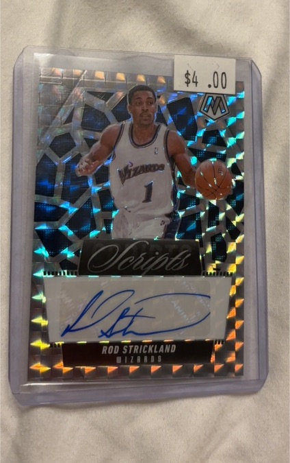 2024-25 Panini Mosaic Scripts #MS-DRS Rod Strickland — front