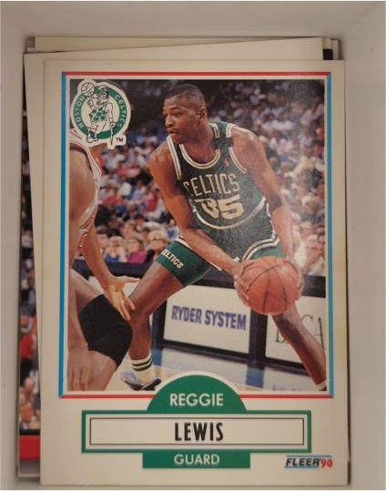 1990-91 Fleer #11 Reggie Lewis — front