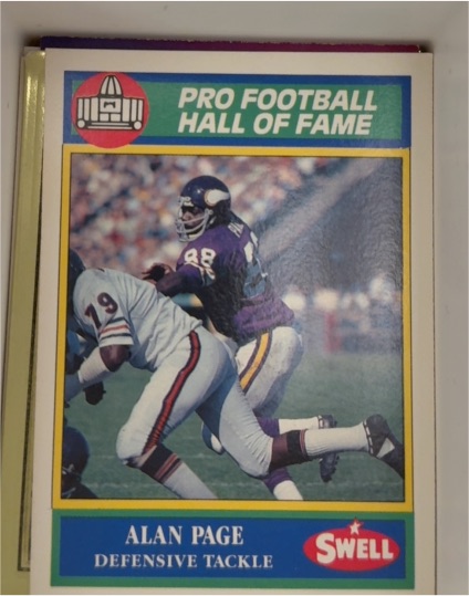 1990 Swell Pro Football Hall of Fame #145 Alan Page — front