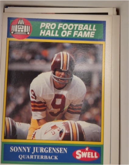 1989 Swell Greats #121 Sonny Jurgensen — front