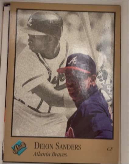1992 Studio #9 Deion Sanders Atlanta Braves — front