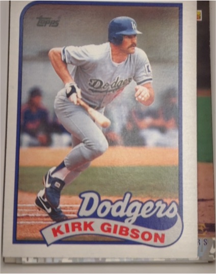 1989 Topps #340 Kirk Gibson — front