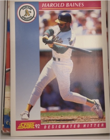 1992 Score #137 Harold Baines — front