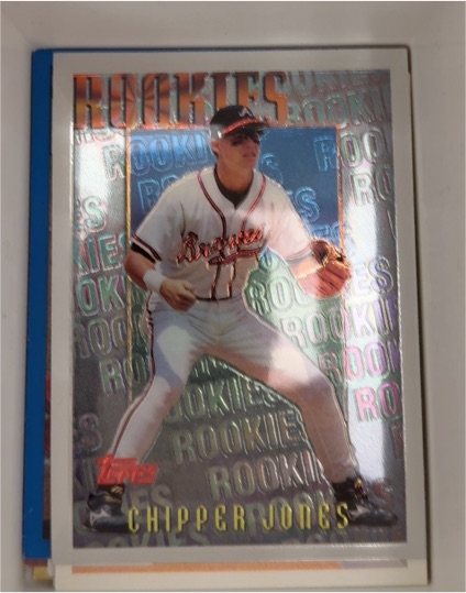 1996 Topps Mystery Finest #M4 Chipper Jones — front