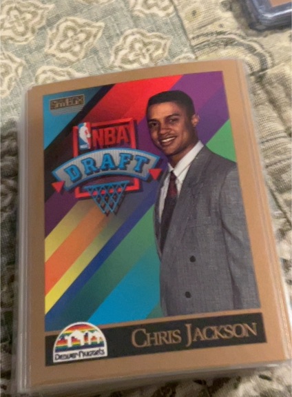 1990-91 SkyBox #357 Chris Jackson Rookie — front