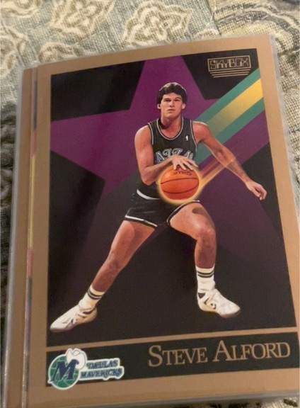 1990-91 SkyBox #59 Steve Alford Dallas Mavericks — front