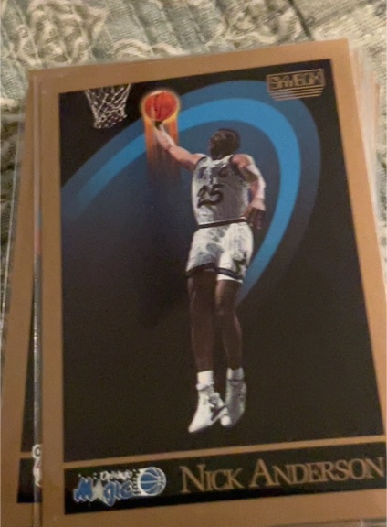 1990-91 Skybox #199 Nick Anderson — front