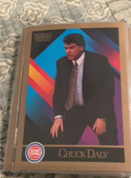 1990-91 SkyBox #308 Chuck Daly — front