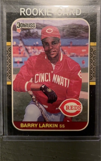 1987 Donruss #492 Barry Larkin — front