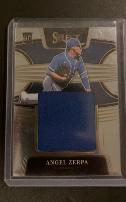 2022 Panini Select Rookie Jumbo Swatch #RJS-AZ Angel Zerpa — front