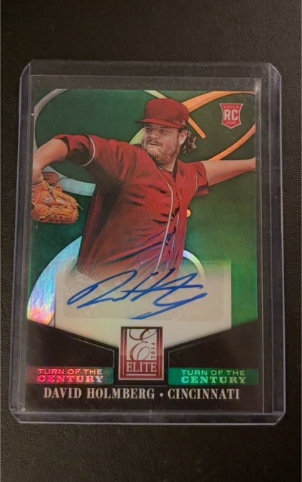 2014 Donruss Elite Turn of the Century # David Holmberg Rookie Auto — front